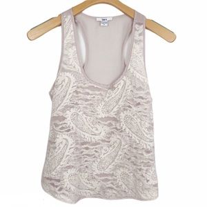 Bar III Lace Tank Top Tan Beige Size Small